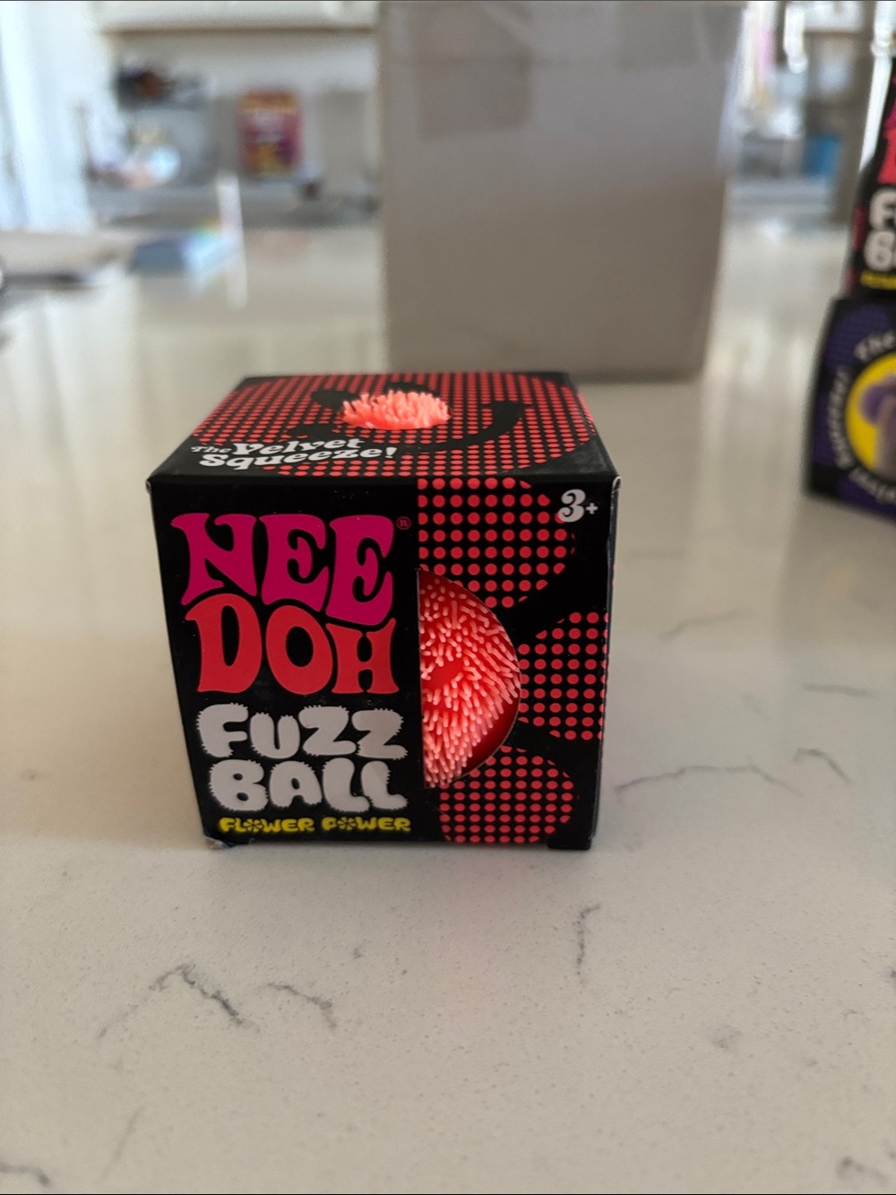 Needoh Fuzz Ball flower power
